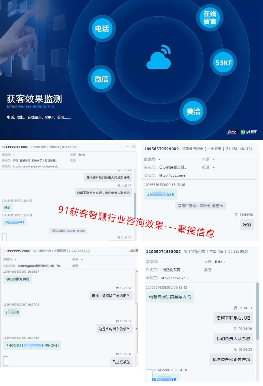 91獲客效果監(jiān)測